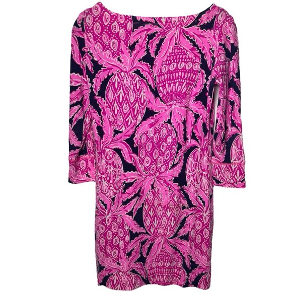 Lilly Pulitzer UPF 50+ Sophie Pineapple Print Dress Coastal Vacation Resort XS - Picture 5 of 9